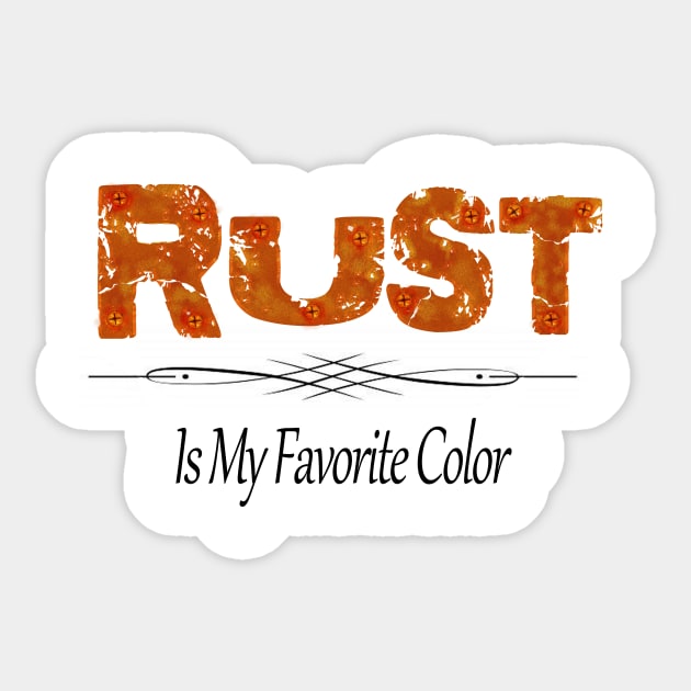 Rust Sticker by Rustic Daisies Marketplace